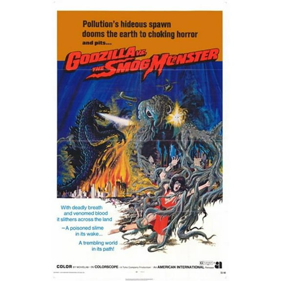 Posterazzi MOV337083 Godzilla Vs. Smog Monster Movie Poster - 11 x 17 in.