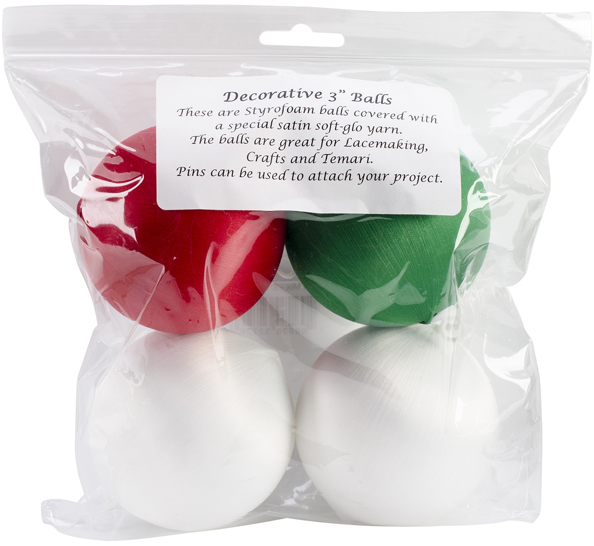Handy Hands Decor Satin Covered Styrofoam Balls 3" 4 Count, Multipack of 3 - image 2 of 2