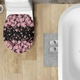 thumbnail image 4 of ZIATUBLE Cherry Blossom Toilet Lid Seat Cover Butterfly Toilet Lid Covers for Bathroom Decoraction Reusable Toilet Seat Cover Protector Universal Elongated Lids Home Accessories, 4 of 6