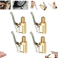 thumbnail image 1 of Copper Nozzle Adapter, Heavy Duty Tire Inflator With Locking Clip Mechanism, for Automotive Air Compressor, Gold, 1 of 9