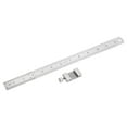 thumbnail image 3 of Unique Bargains Stainless Steel Ruler with Scriber Block 12' Metric Inch Ruler with 27mm Locating Vernier Slider, Silver Tone, 3 of 5