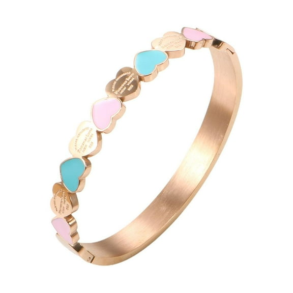 Love Titanium Lucky Bracelet Colorful Love Titanium Bracelet Steel C5Y1