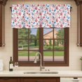 thumbnail image 6 of 4th of July Curtain Valances for Windows, Kitchen Valance Window Treatments Panel 2 Pack, Navy Blue Red Star Independence Day Rod Pocket Short Curtains for Bathroom Bedroom 54 x 18 Inch, 6 of 8