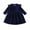 Navy, variant on Toddler Baby Girl Velvet Long Sleeve Dress Ruffle Party Gown Dress Christmas Fall Winter Dress