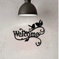 thumbnail image 7 of 1pc Welcome Metal Wall Art Birds on Branch Decor Wall Hanging Silhouette Sculpture Ornament Iron Sign, 7 of 7