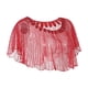 thumbnail image 5 of Chal de Mujer, Capa de Chal de Lentejuelas, Vestidos de Bufanda de Chal Informal Ropa de Moda Chal de Novia de Lentejuelas Capa de Noche para Fiesta D Rojo Salvador Mantón de las mujeres, 5 of 8