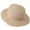 Beige01, variant on Women's Flat Top Woven Boater Hat Wide Brim Sun Cap with Pleated Ribbon Band for Garden Party and Summer Travel Purple Free Size