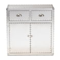 thumbnail image 4 of Baxton Studio Serge French Industrial Silver Metal 2-Door Accent Storage Cabinet, 4 of 10