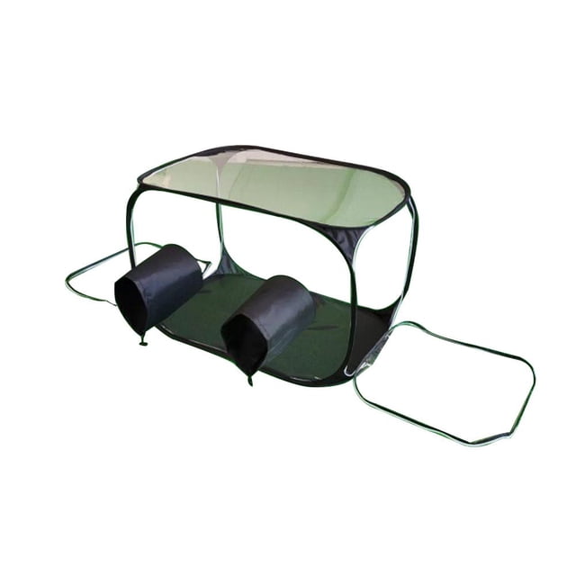 Mushroom Grow Tent Still air Box Portable Foldable PVC 2 Arm Ports Mushroom