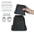 thumbnail image 5 of Simplify 8 Piece Plastic Adjustable 3", 5", or 8" Bed Risers Set, 4.5" x 4.5", Black, 5 of 8
