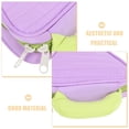 thumbnail image 5 of MEIBUTYUP Portable Violet Skincare Bag Travel Cosmetic Organizer with Zipper Closure, 5 of 6