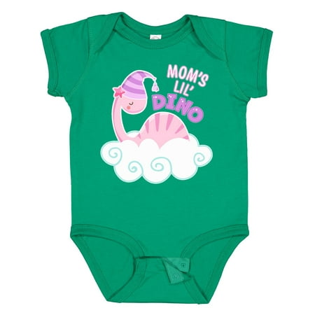 

Inktastic Moms Lil Dino- Cute Pink Baby Dinosaur Gift Baby Boy or Baby Girl Bodysuit