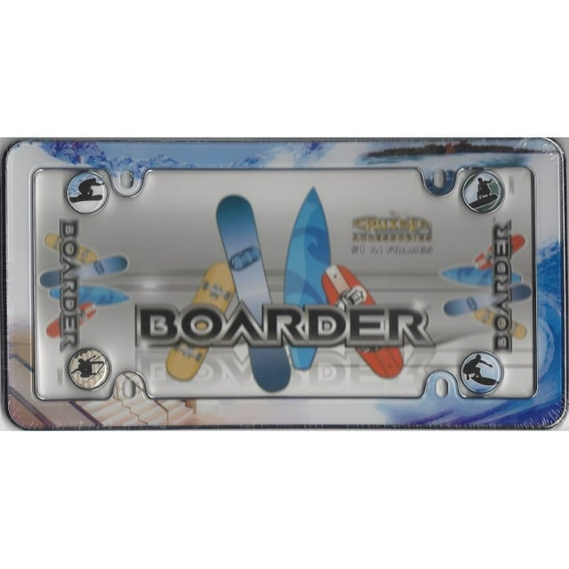 Cadre de Plaque d'Immatriculation en Plastique Boarder