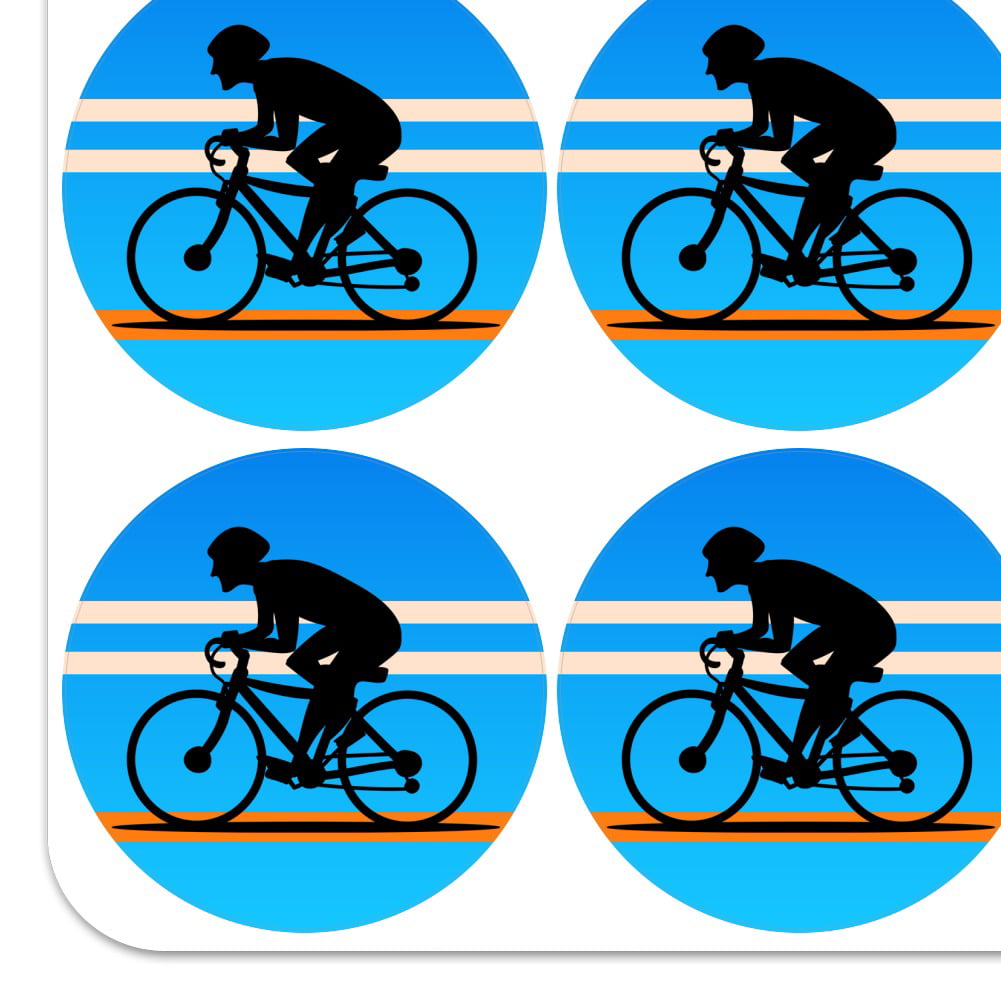 Road Bike Cycling Biking Bicycle Planner Calendar Scrapbooking Crafting Stickers 