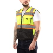 KV02 - Kolossus Deluxe High Visibility Vest with Multi Frontal Pockets | ANSI Class 2 Compliant
