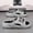 Gray Black, variant on Men's Streetwear Platform Slide Sandals, EVA Open-Toe Slippers with Contrast Color Footbed and Graphic Print for Indoor, Outdoor, and Casual Wear
