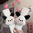 thumbnail image 2 of Pochacco-almohada de cuello de coche de peluche de Anime Sanrioed, funda de cinturón de seguridad Kawaii, accesorios para automóviles, Linda almohada de soporte Lumbar para automóvil, 2 of 5