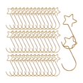 thumbnail image 3 of 100x Ganchos para árboles de Navidad Macarena Forma de Estrella Ganchos Resistentes para Bolas de Navidad Oro, 3 of 8