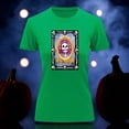 thumbnail image 3 of Playera Blusa Con Impresion De El Retrato De Loteria Dia De Muertos Tradicion Mexicana Color Verde Talla Grande Marca Emil SaEs, 3 of 4