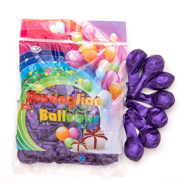 Globo de látex perlado de 10 pulgadas y 1,2 g con nudo para decoración de bodas, fiestas y cumpleaños