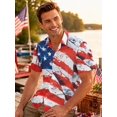 thumbnail image 3 of Hawaiian Shirt for Men, Unisex Summer Beach Casual Short Sleeve Button Down Shirts, Printed Palmshadow Clothing, 3 of 6