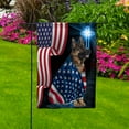 thumbnail image 2 of American Flag German Shepherd Dog Wearing Flag American Patriot Patriotic 4th of july House Flag, Double-Sided Decorative Outdoor Flag, Polyester Yard Flag 29.5 x 39.5 in, 2 of 5