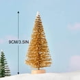 thumbnail image 6 of LmnLft Miniature Christmas Tree, Artificial Christmas Tree Bottle Brush Trees with Glitter Powder, Sisal Snow Trees with Wooden Base for Christmas Party Home Table Craft Decor, 6 of 9