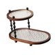 thumbnail image 5 of Organizador de encimera de baño de 2 niveles, soporte de exhibición retro, organizador de maquillaje para escritorio Begonia, 5 of 9
