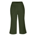 thumbnail image 5 of SIYUDAN Womens Trousers Pants For Women Casual Army Green Adult Trousers For Women Comfy Sweatpants Women High Waist Pants Women With Pockets Summer Pants For Women 2025, 5 of 6