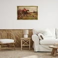 thumbnail image 3 of Stupell Industries Hunting Dogs in Countryside People Painting Gold Floater Framed Canvas Art Print Wall Art, 31 x 21, 3 of 10