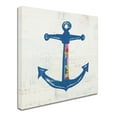 thumbnail image 2 of Trademark Fine Art 'Nautical Collage III on Newsprint' Canvas Art by Courtney Prahl, 2 of 3