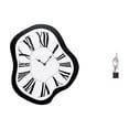 thumbnail image 1 of Reloj de pared acrílico distorsionado, escultura única y creativa, reloj de resina fundida, figura artística, estatua decorativa abstracta, recuerdo d, 1 of 8