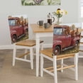 thumbnail image 5 of Farm Horse Animal Chair Covers Set of 6 Vintage Red Truck Daisy Brown Tree House Chair Back Covers Stretch Removable Washable Slipcovers Protector for Dining Room Kitchen Party Decor, 5 of 9