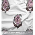 thumbnail image 1 of Soimoi Polyester Crepe Fabric Leaves & Paisley Block Fabric Prints by Yard 42 Inch Wide, 1 of 3