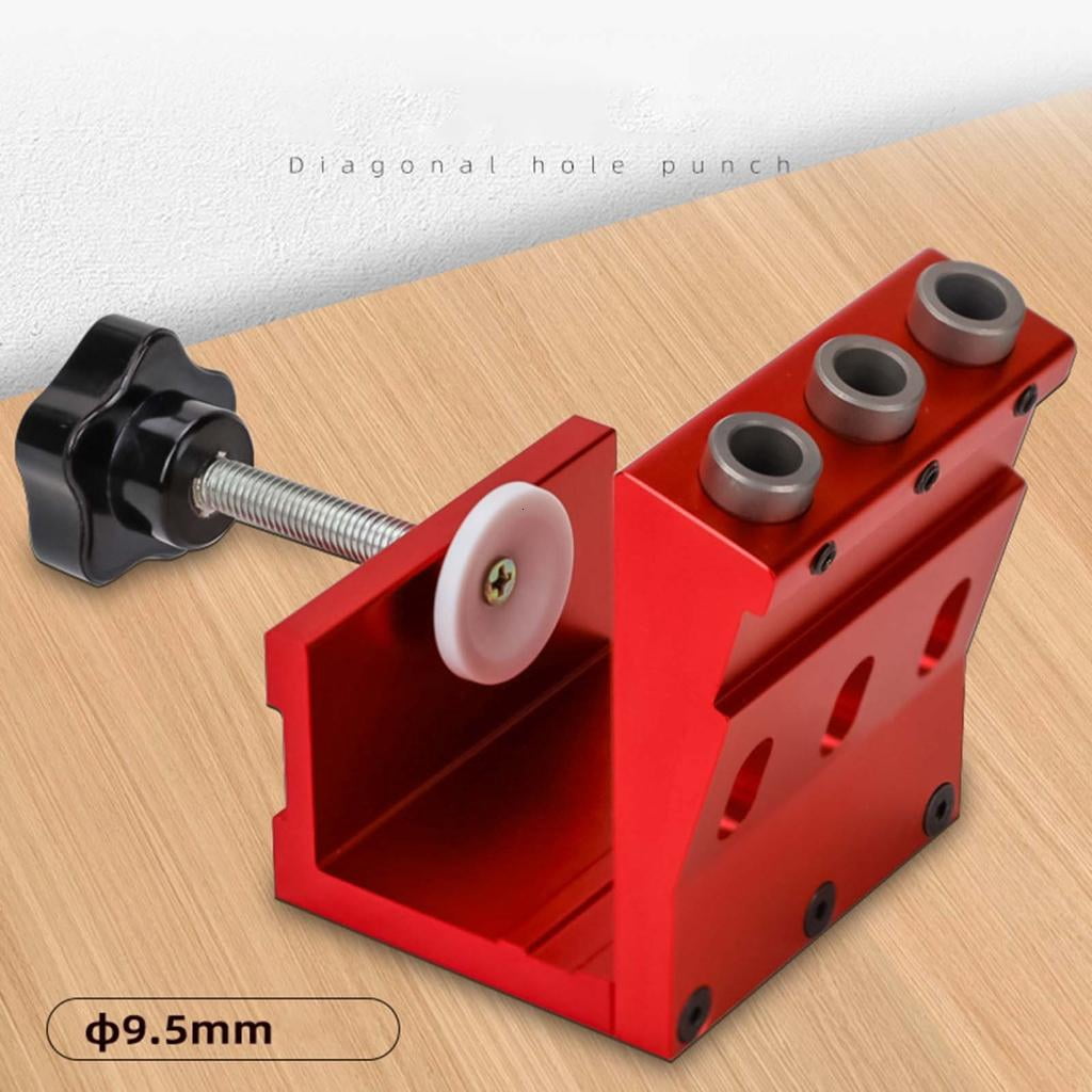 CEORPER Oblique Hole Locators Woodworking Positioners Drill Bit Pocket Hole Jig Set
