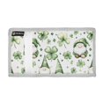 thumbnail image 2 of JIALIOU Nylon Trifold Card Wallet with ID Window Zipper Pocket for Men Women Teen Green Gnomes and Clover, 2 of 7
