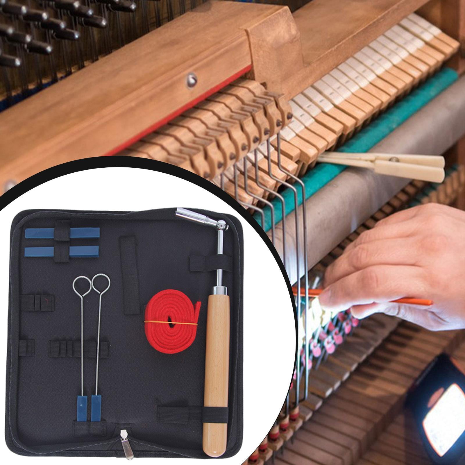 LeeQinersw 7 Pieces Piano Tuning Kit Portable Practical Piano Tuner Tools Professionals