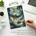 thumbnail image 3 of FORMRS Acrylic Clipboard with Low Profile Clip Standard A4 Letter Size, 12.5" x 9", Beige Floating Whale, 3 of 8