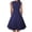 Blue, variant on IROINNID A-Line Dress For Women Sleeveless Round Neckline Lace Tank Top Dress Casual Dress Strapless Dress