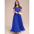 thumbnail image 2 of Drtj Fancy Girl Junior Bridesmaid Dresses Kids Sleeveless Cute Maxi Dress Teen Long Wedding Party Prom Gowns, 2 of 13