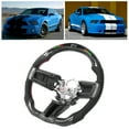 thumbnail image 4 of Volant, le volant en Fibre de Carbone Surlignent l'Affichage des Coutures Rouges pour Voiture, 4 of 8