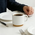 thumbnail image 6 of Stackable Vertical Texture Ceramic Coffee Mug – Easy-Storage Design for Home & Daily Use, 6 of 9