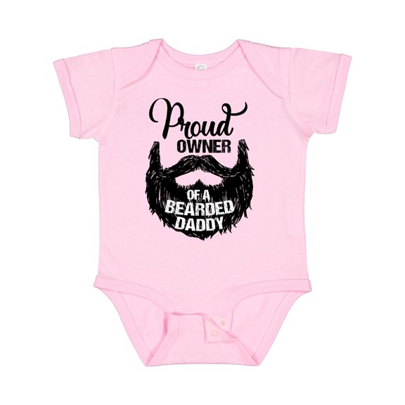 Inktastic Proud Owner of a Bearded Daddy Boys or Girls Baby Bodysuit