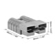 thumbnail image 3 of Conector rápido de batería Uxcell 6 Gauge 50A para arnés de cableado para auto-remolque color gris 2 piezas, 3 of 3