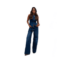 thumbnail image 4 of LYMAYTER Women Jean Set Summer Denim Vest Wide Leg Set Casual Versatile Comfortable Two-Piece Outfit S-2XL, 4 of 6
