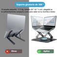 thumbnail image 2 of Aplica, Soporte para Laptop, Soporte para port&aacute;tiles, Soporte para Computadora Port&aacute;til, 360 &deg; rotaci&oacute;n y Ajuste de Altura sin etapas, Soporte Plegable para Co, 2 of 9