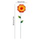 thumbnail image 3 of Adorno floral de hierro para jardín: inserto floral para exteriores con pétalos tridimensionales para la decoración de patios, macizos de flores y balcones., 3 of 6