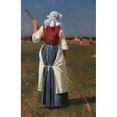 thumbnail image 2 of Frants Henningsen 17x24 Black Ornate Framed Double Matted Museum Art Print Titled: A Back Facing Peasant Wife that Works in the Sun, 2 of 5