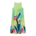 thumbnail image 3 of Women's Dresses Summer Sleeveless Split Neck Beach Vacation Loose Fit Casual Clothing, 3 of 5