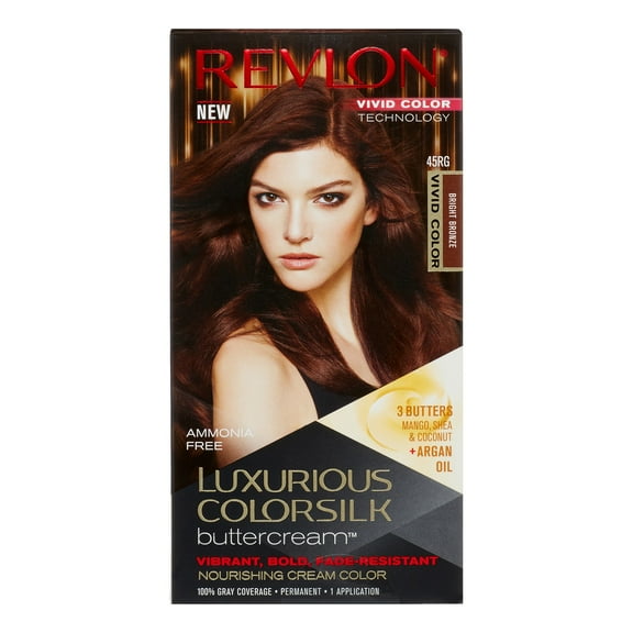 Revlon Luxurious ColorSilk Buttercream Hair Color, Vivid Bright Bronze